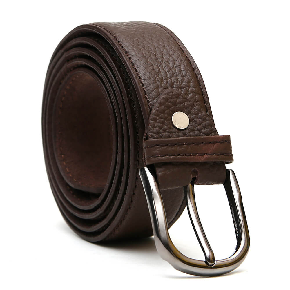 Brown leather belts