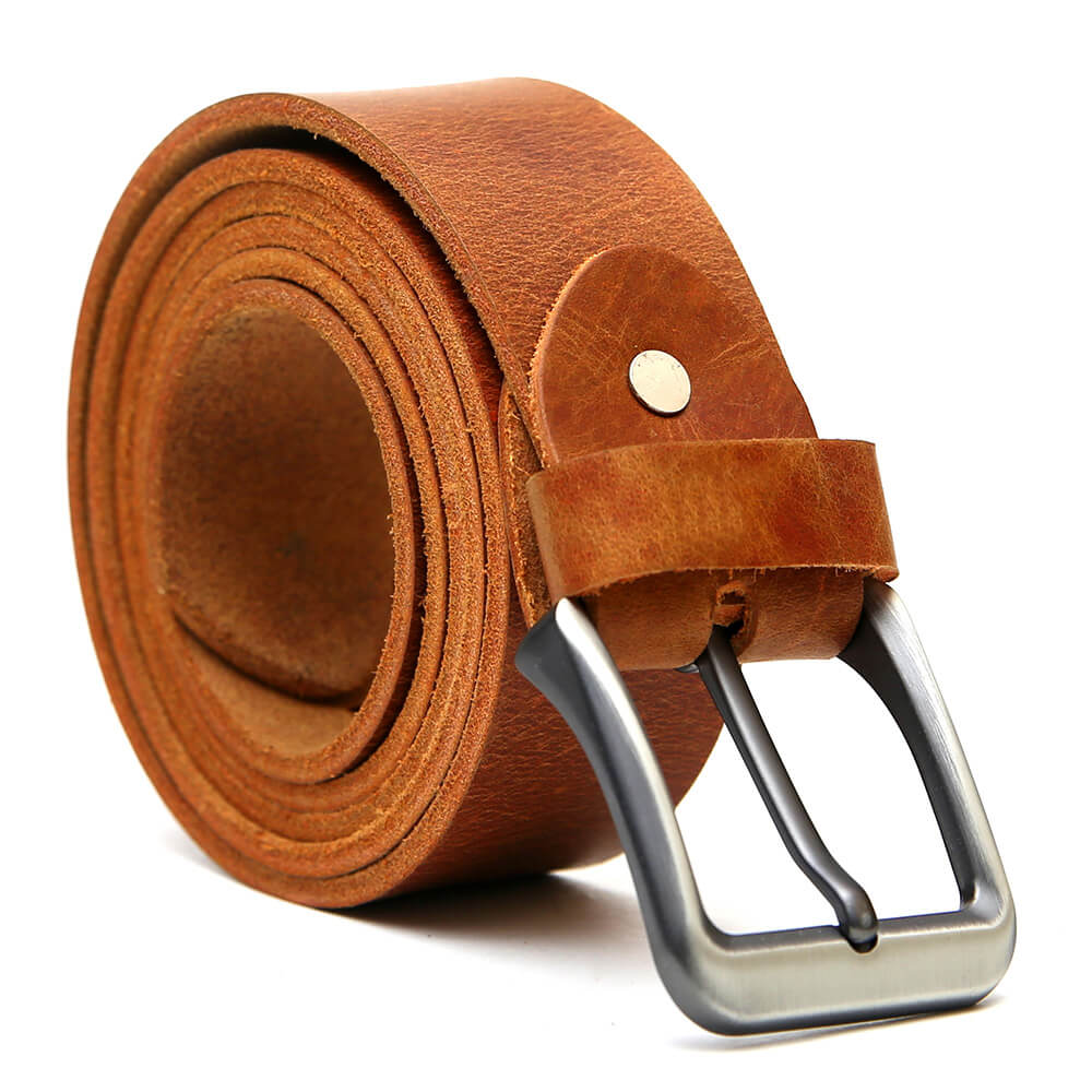 Mustard leather belts