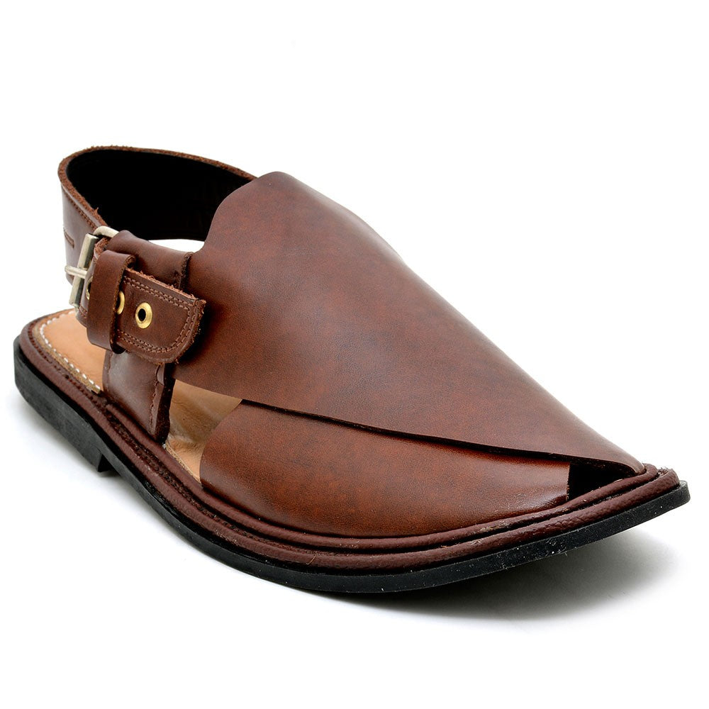 Soft Sole Brown Double Shade pure hand made charsada chappal